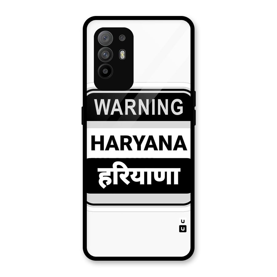 Haryana Warning Glass Back Case for Oppo F19 Pro Plus 5G