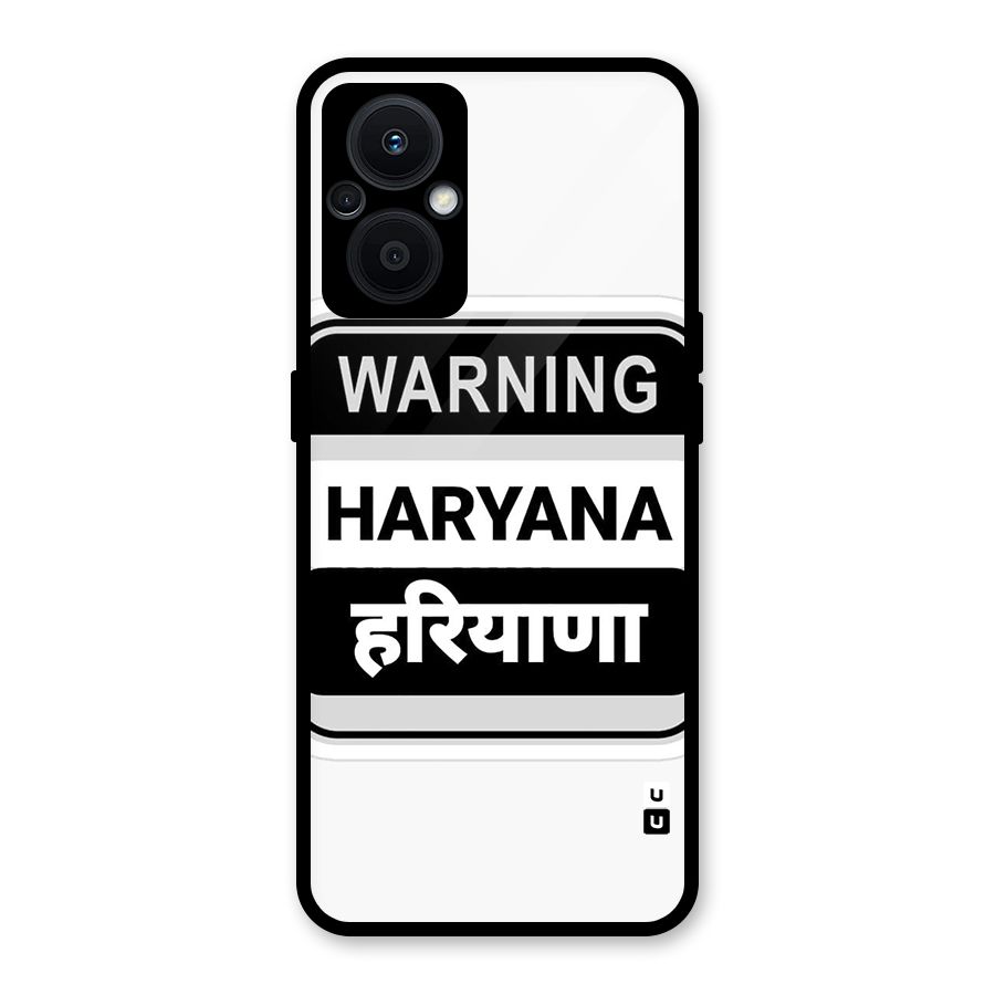 Haryana Warning Glass Back Case for Oppo F21s Pro 5G