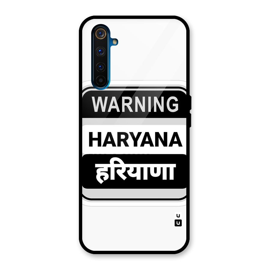 Haryana Warning Glass Back Case for Realme 6 Pro