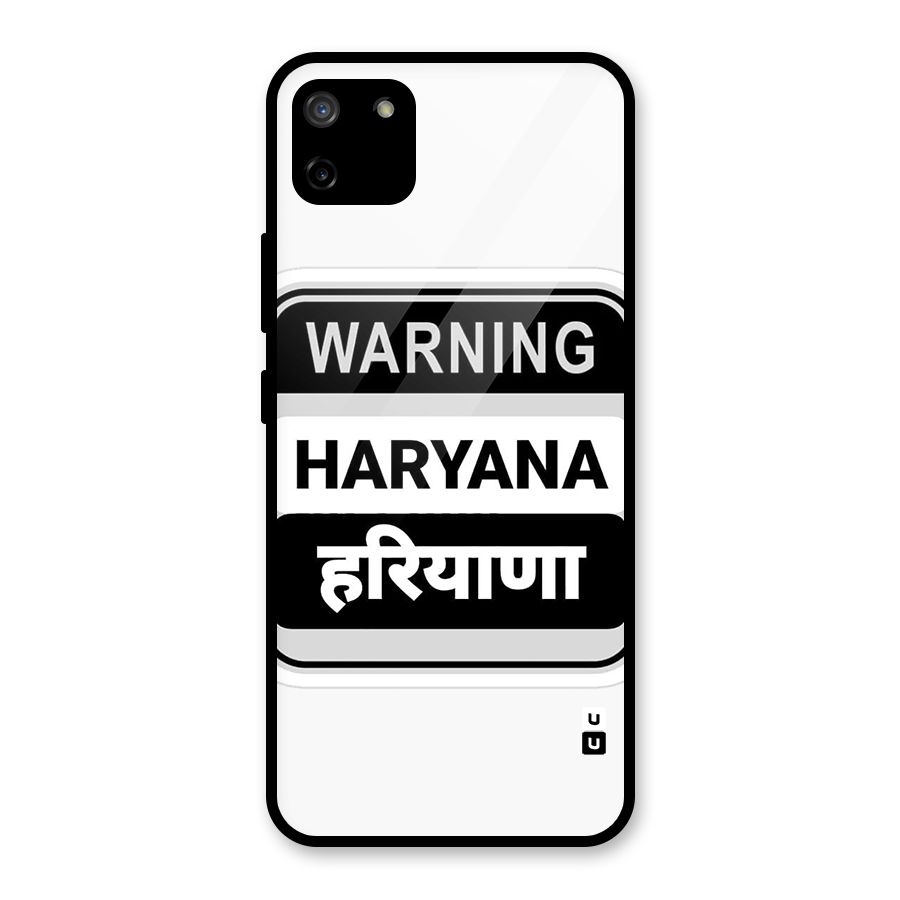 Haryana Warning Glass Back Case for Realme C11