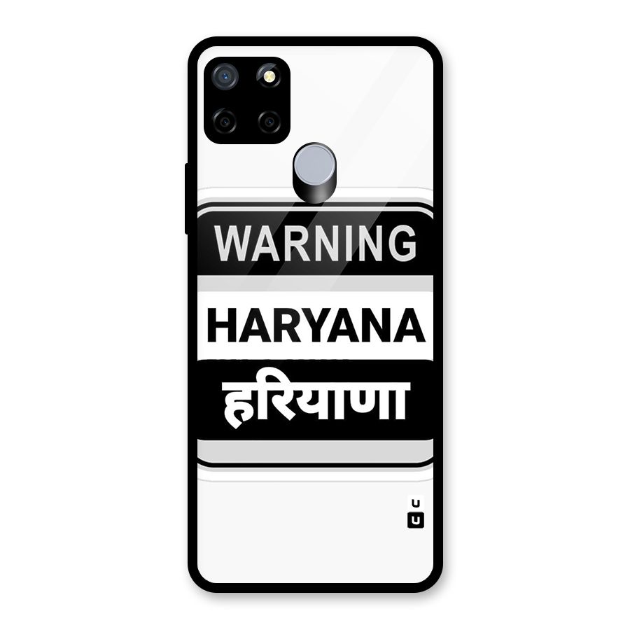 Haryana Warning Glass Back Case for Realme C12