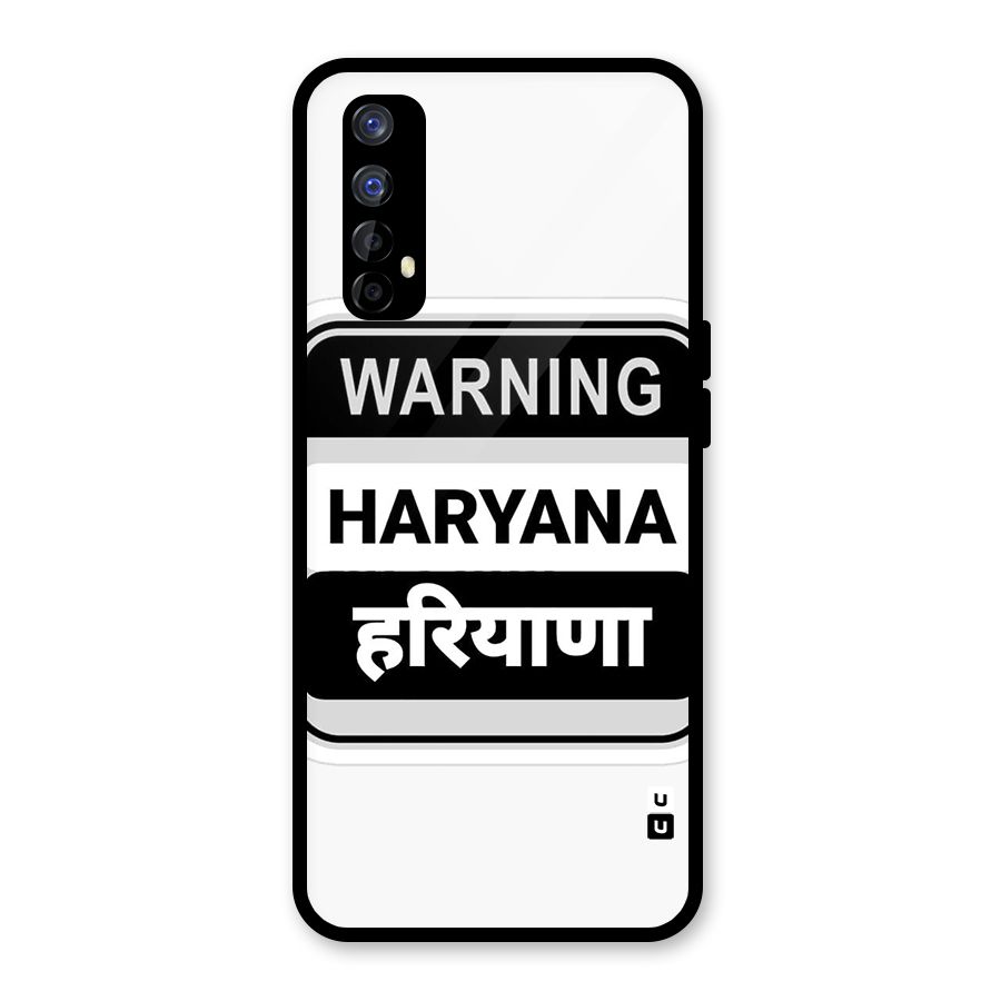 Haryana Warning Glass Back Case for Realme Narzo 20 Pro