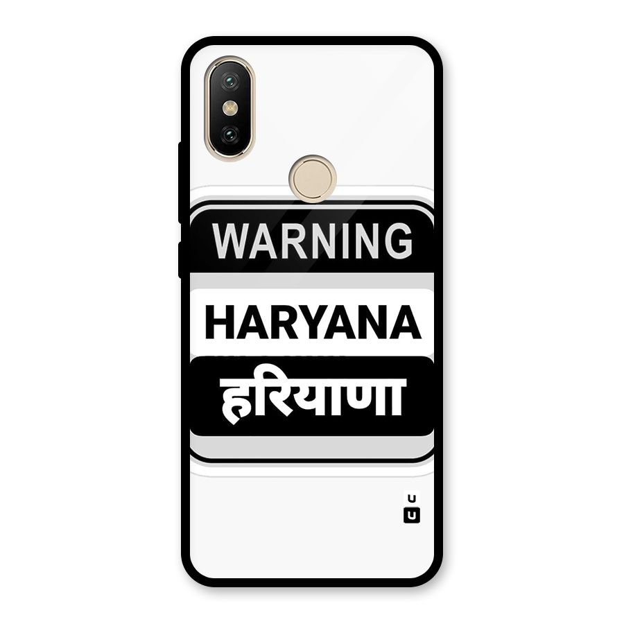 Haryana Warning Glass Back Case for Redmi A2