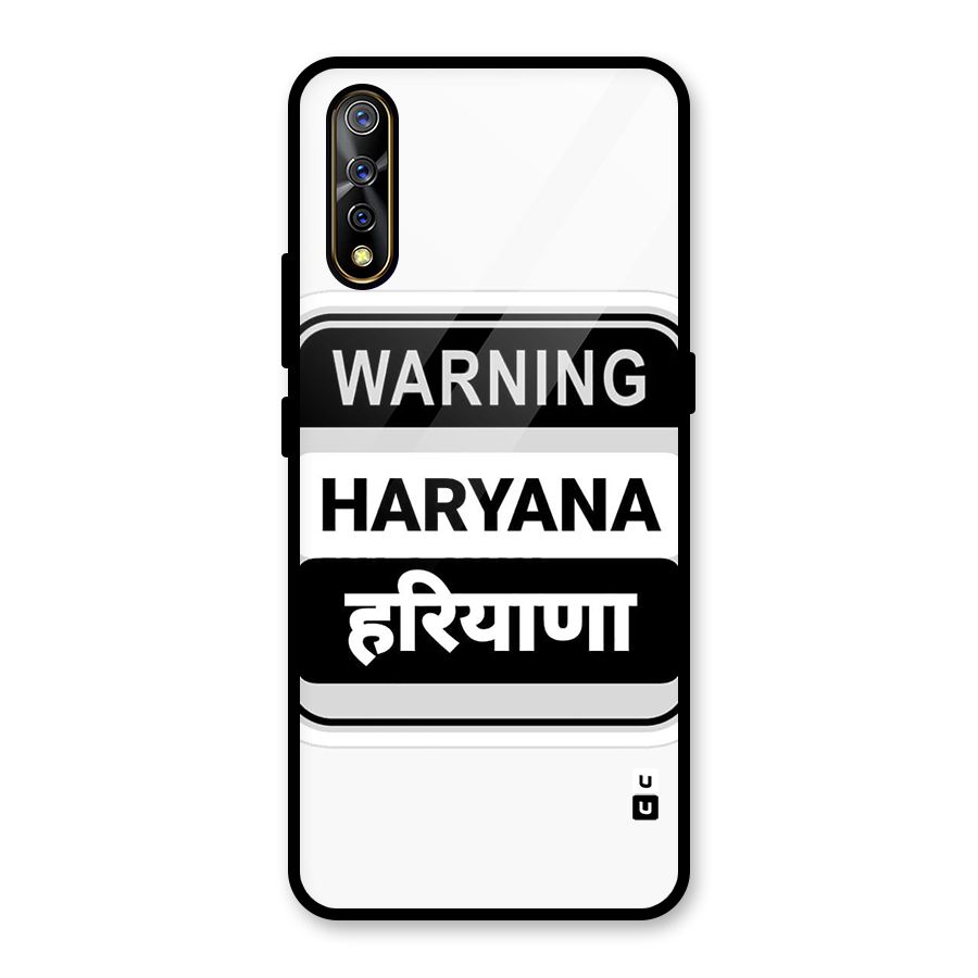 Haryana Warning Glass Back Case for Vivo S1