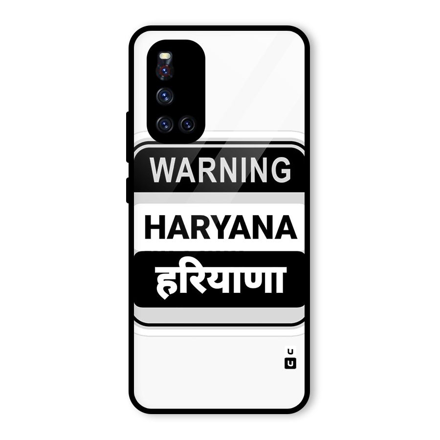 Haryana Warning Glass Back Case for Vivo V19