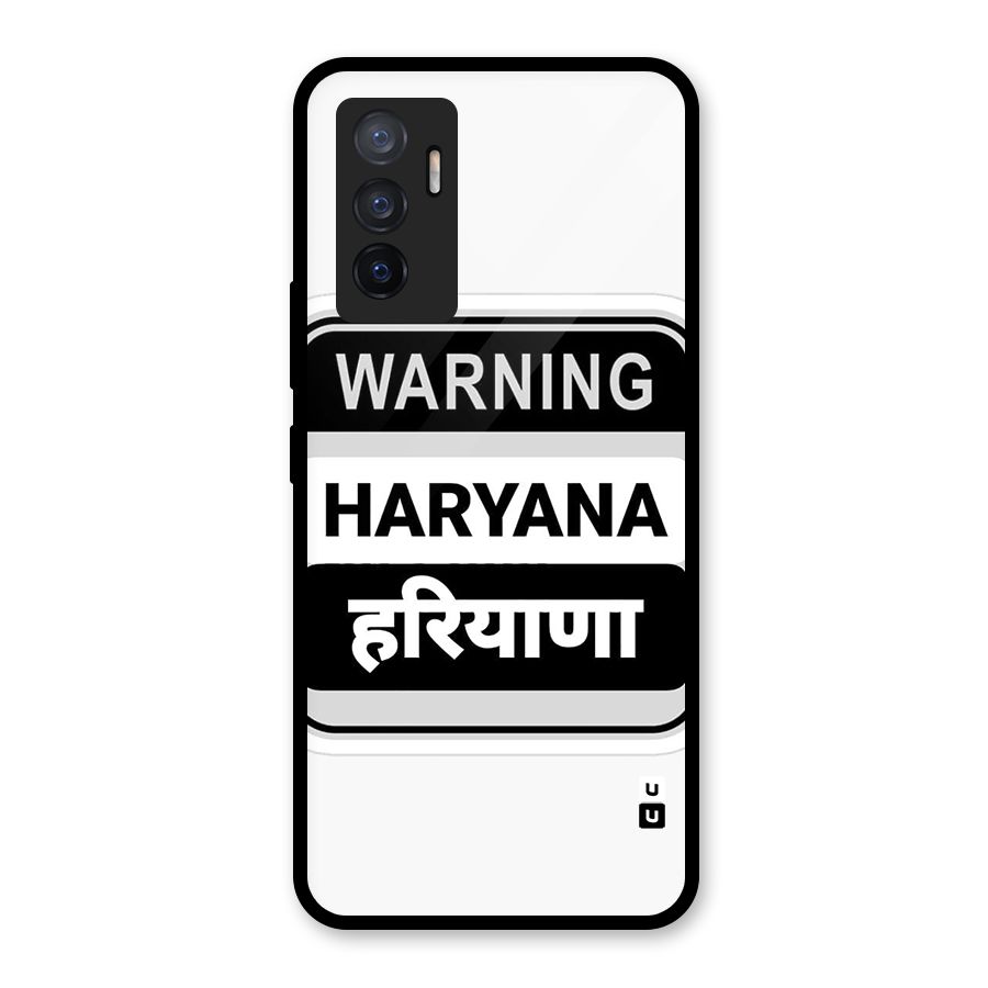 Haryana Warning Glass Back Case for Vivo V23e