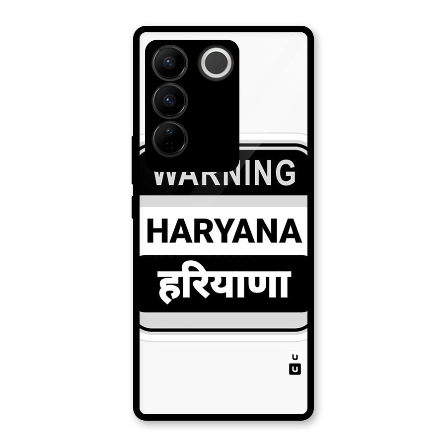 Haryana Warning Glass Back Case for Vivo V27