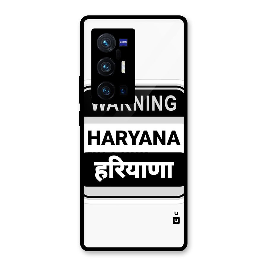 Haryana Warning Glass Back Case for Vivo X70 Pro Plus