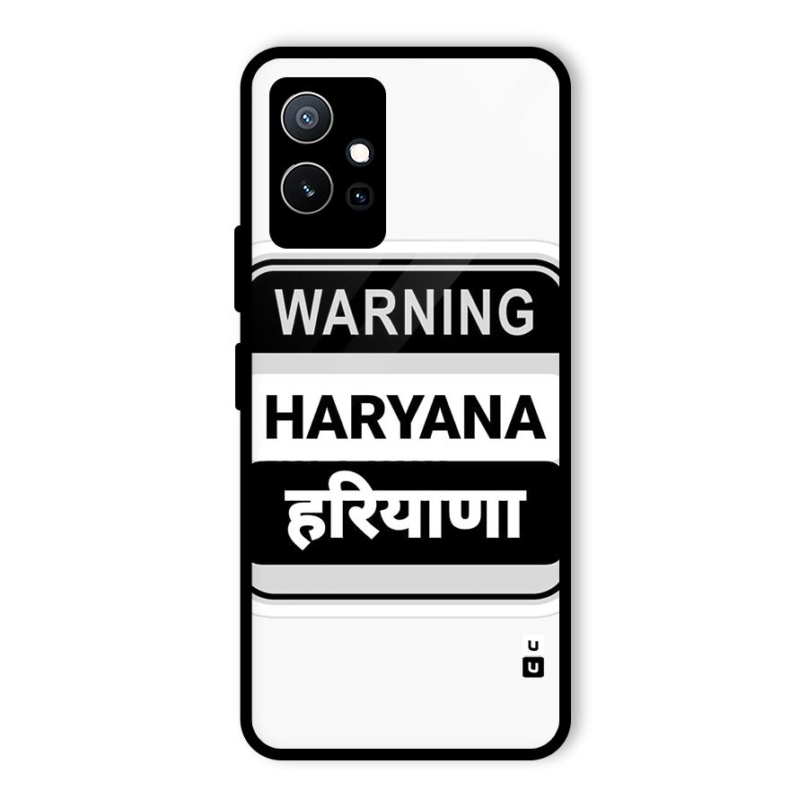 Haryana Warning Glass Back Case for Vivo Y75 5G