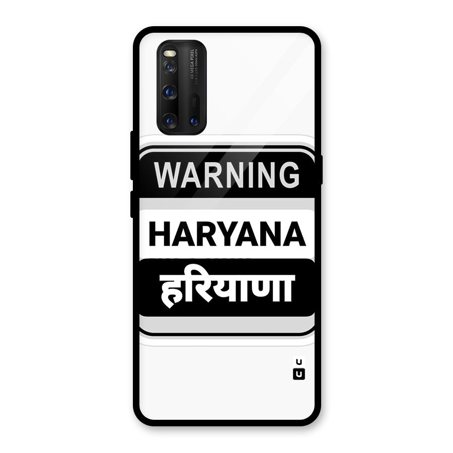 Haryana Warning Glass Back Case for Vivo iQOO 3