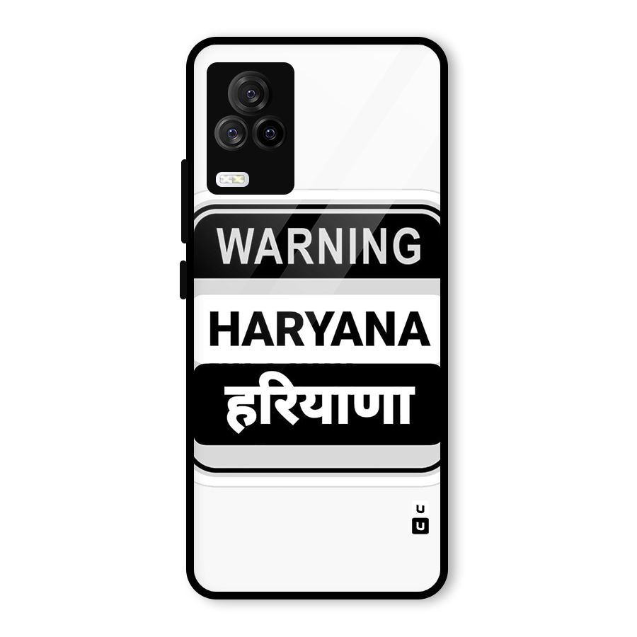 Haryana Warning Glass Back Case for Vivo iQOO 7 Legend 5G