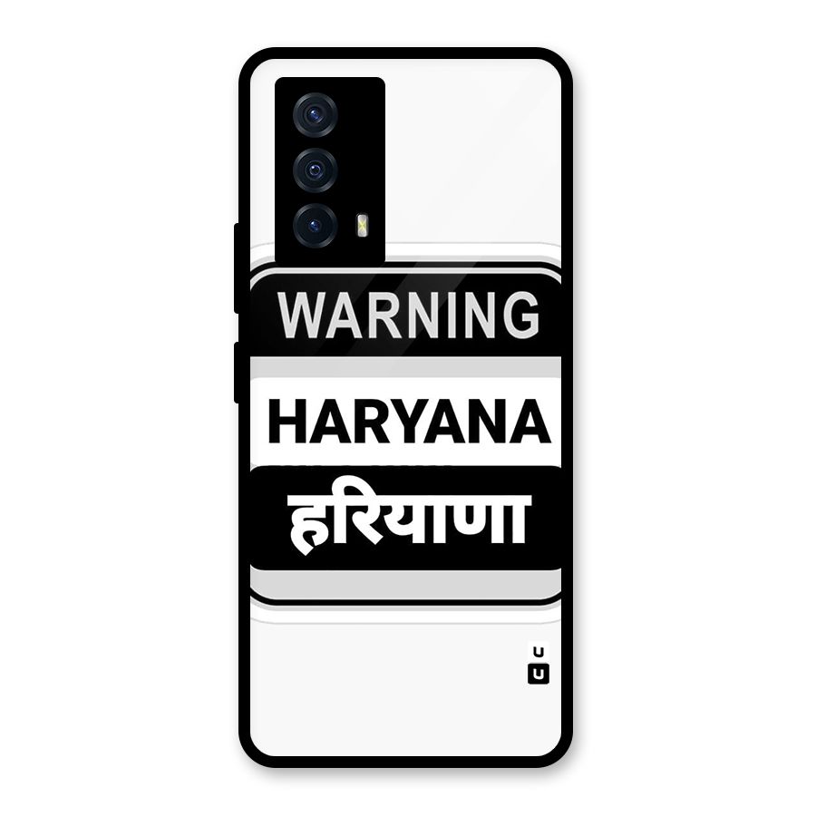 Haryana Warning Glass Back Case for Vivo iQOO Z5