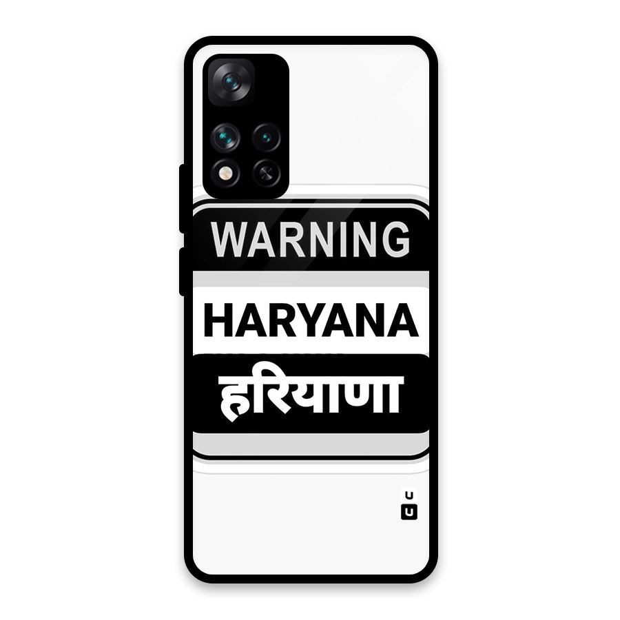 Haryana Warning Glass Back Case for Xiaomi 11i 5G
