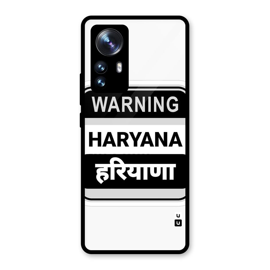 Haryana Warning Glass Back Case for Xiaomi 12 Pro