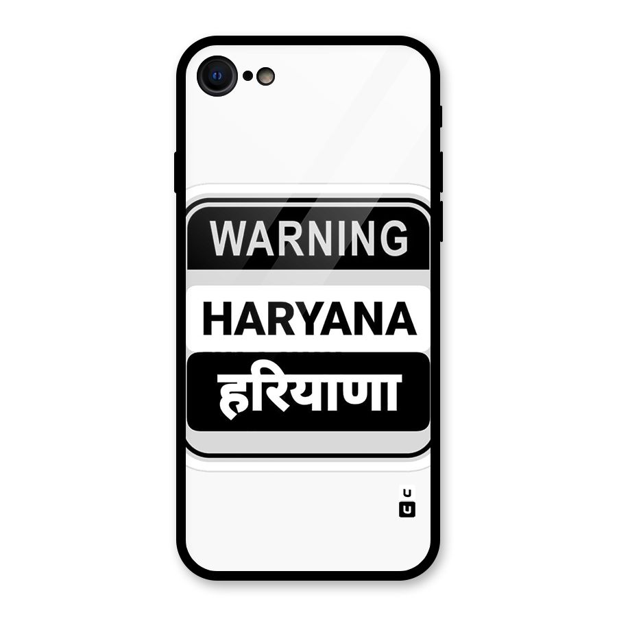 Haryana Warning Glass Back Case for iPhone 7