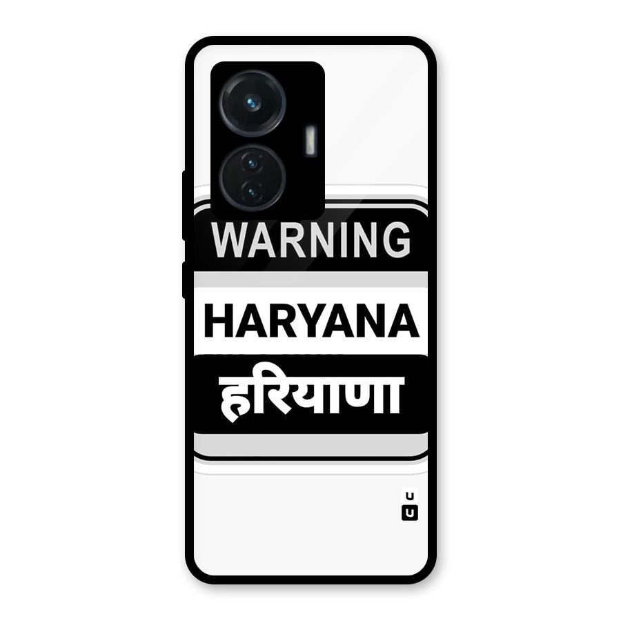 Haryana Warning Glass Back Case for iQOO Z6 44W