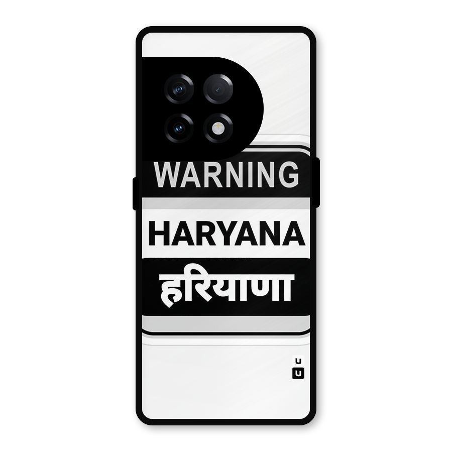 Haryana Warning Metal Back Case for OnePlus 11R