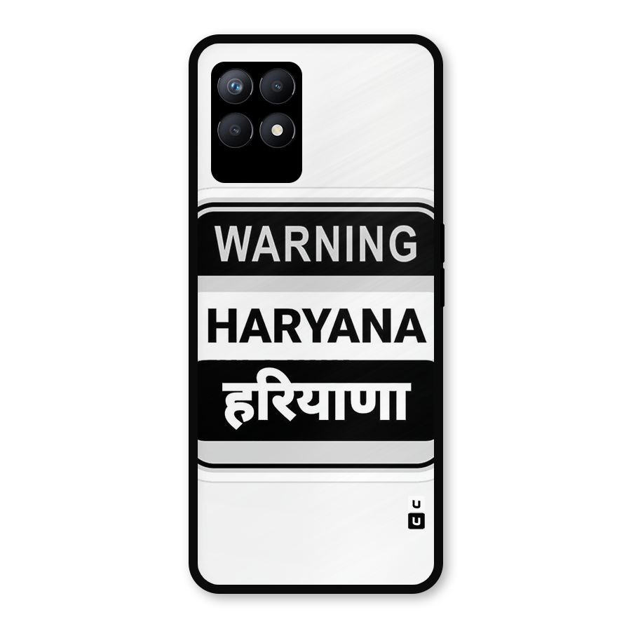 Haryana Warning Metal Back Case for Realme Narzo 50