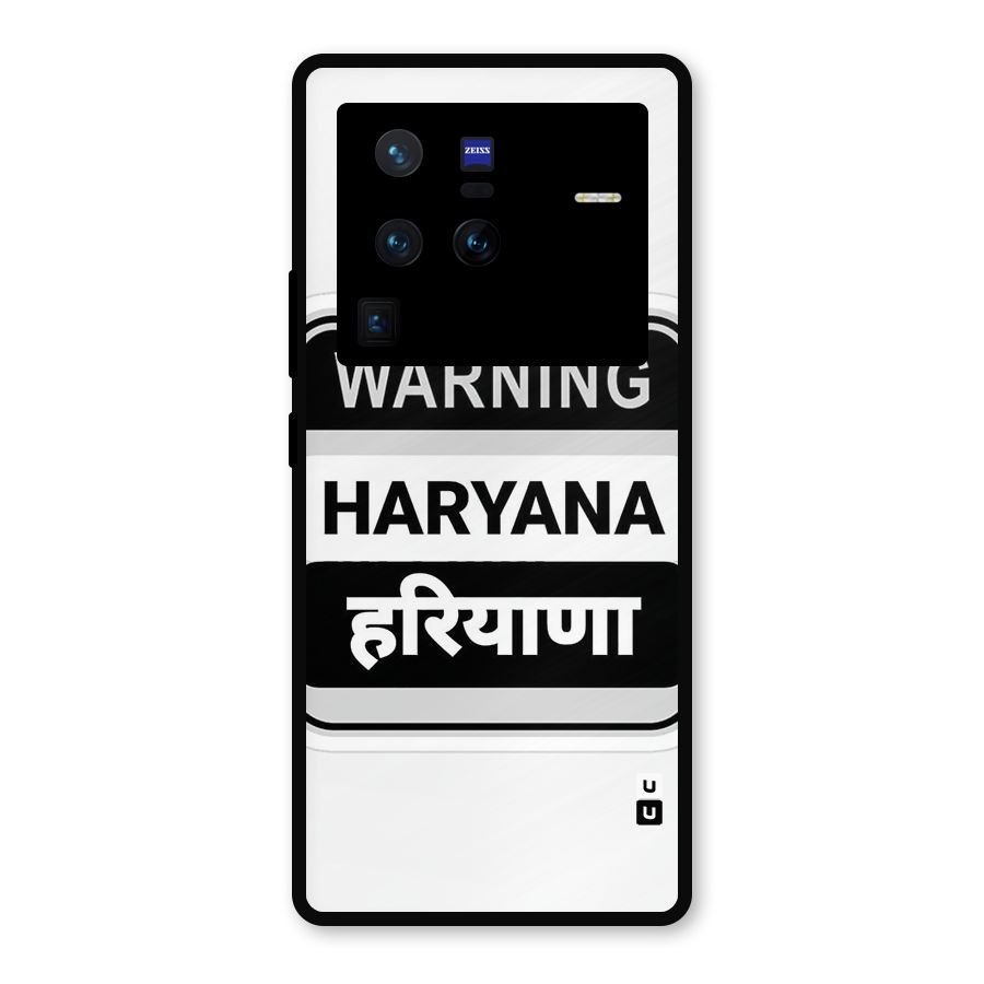 Haryana Warning Metal Back Case for Vivo X80 Pro