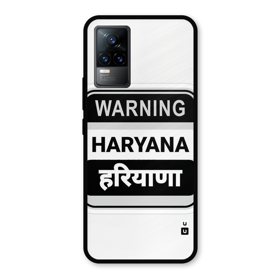 Haryana Warning Metal Back Case for Vivo Y73