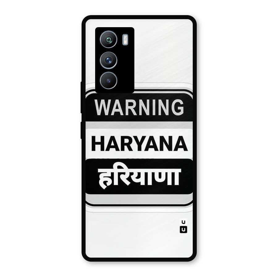 Haryana Warning Metal Back Case for iQOO 9 SE