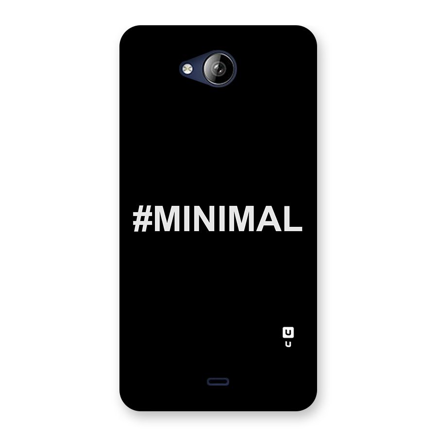 Hashtag Minimal Black Back Case for Canvas Play Q355