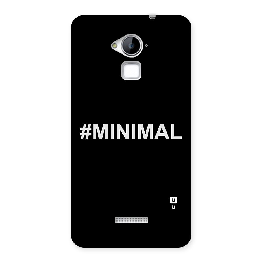 Hashtag Minimal Black Back Case for Coolpad Note 3