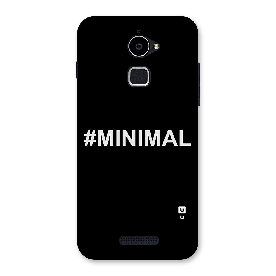 Hashtag Minimal Black Back Case for Coolpad Note 3 Lite