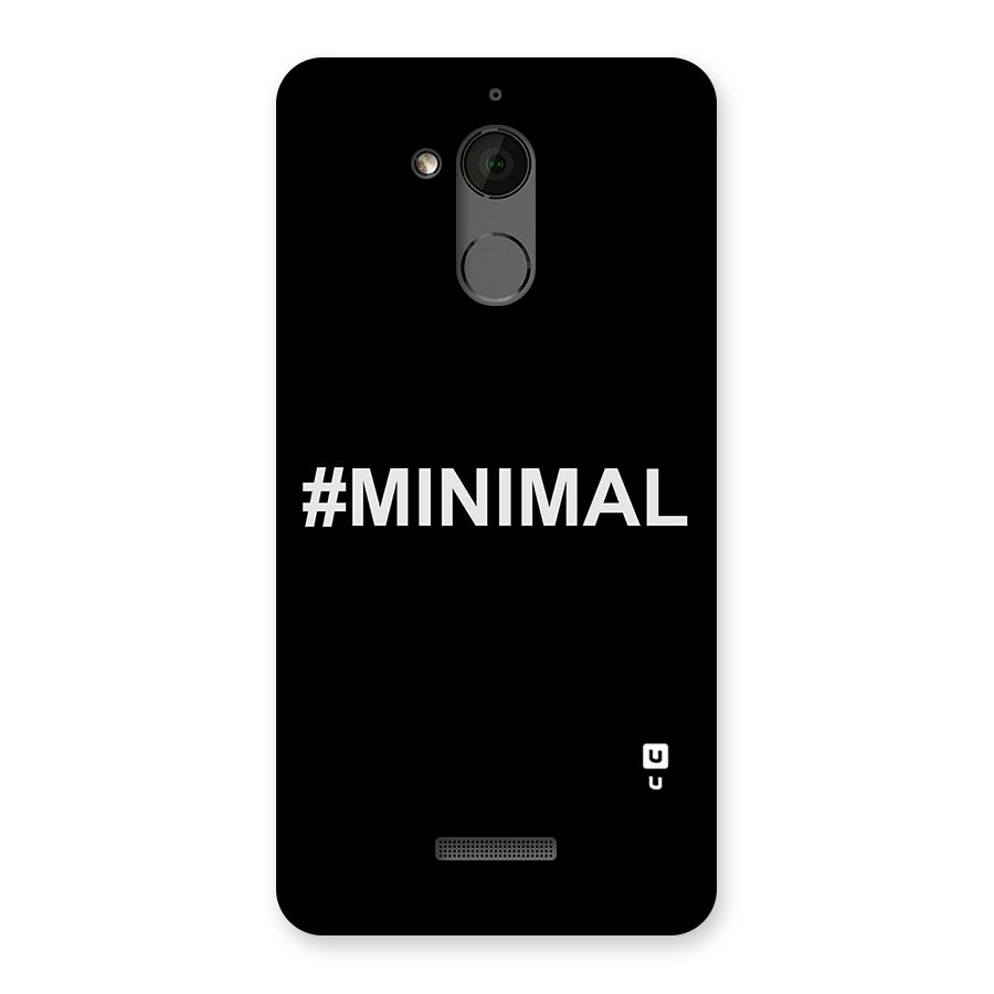 Hashtag Minimal Black Back Case for Coolpad Note 5