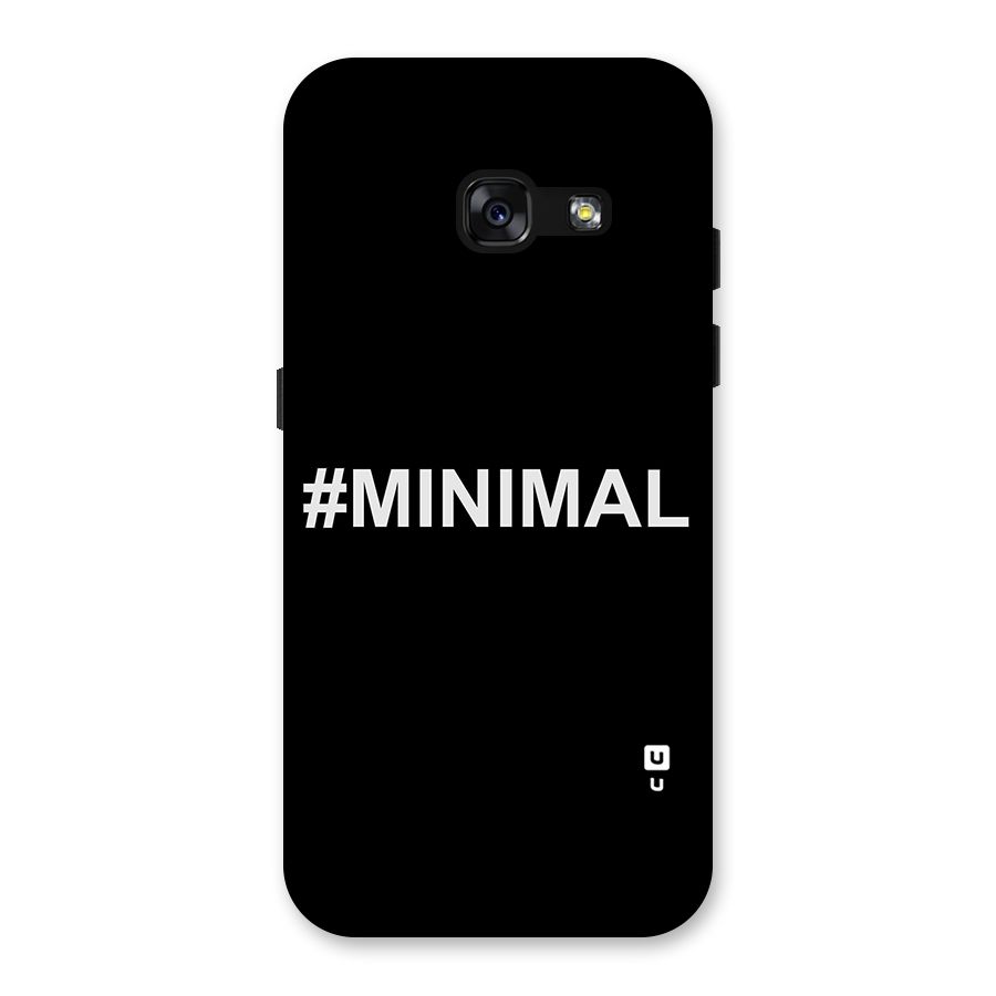 Hashtag Minimal Black Back Case for Galaxy A3 (2017)