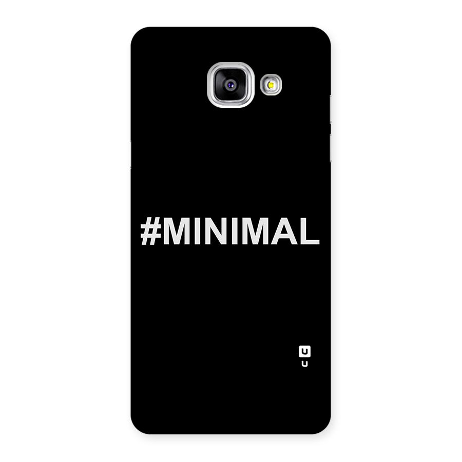 Hashtag Minimal Black Back Case for Galaxy A5 2016