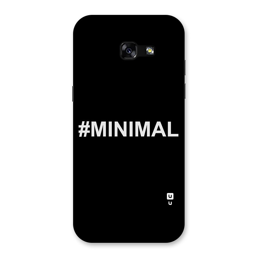 Hashtag Minimal Black Back Case for Galaxy A5 2017
