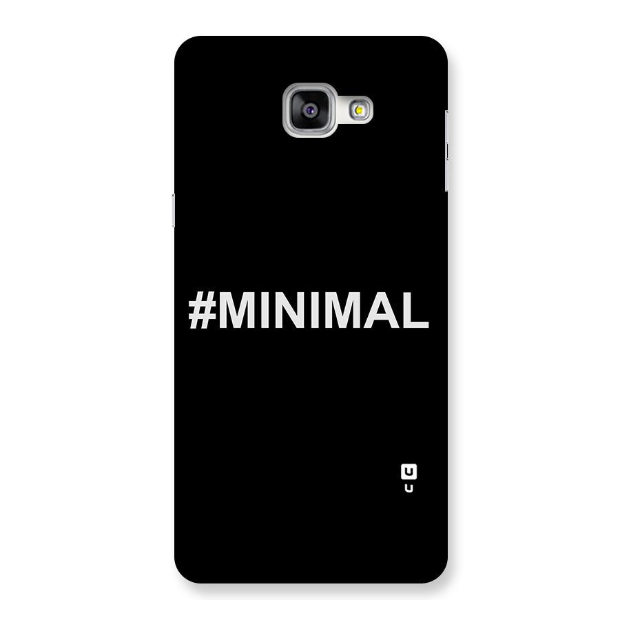 Hashtag Minimal Black Back Case for Galaxy A9
