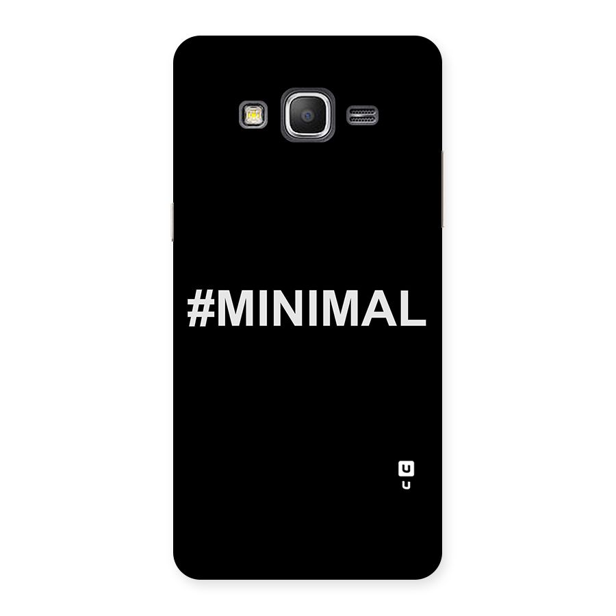 Hashtag Minimal Black Back Case for Galaxy Grand Prime