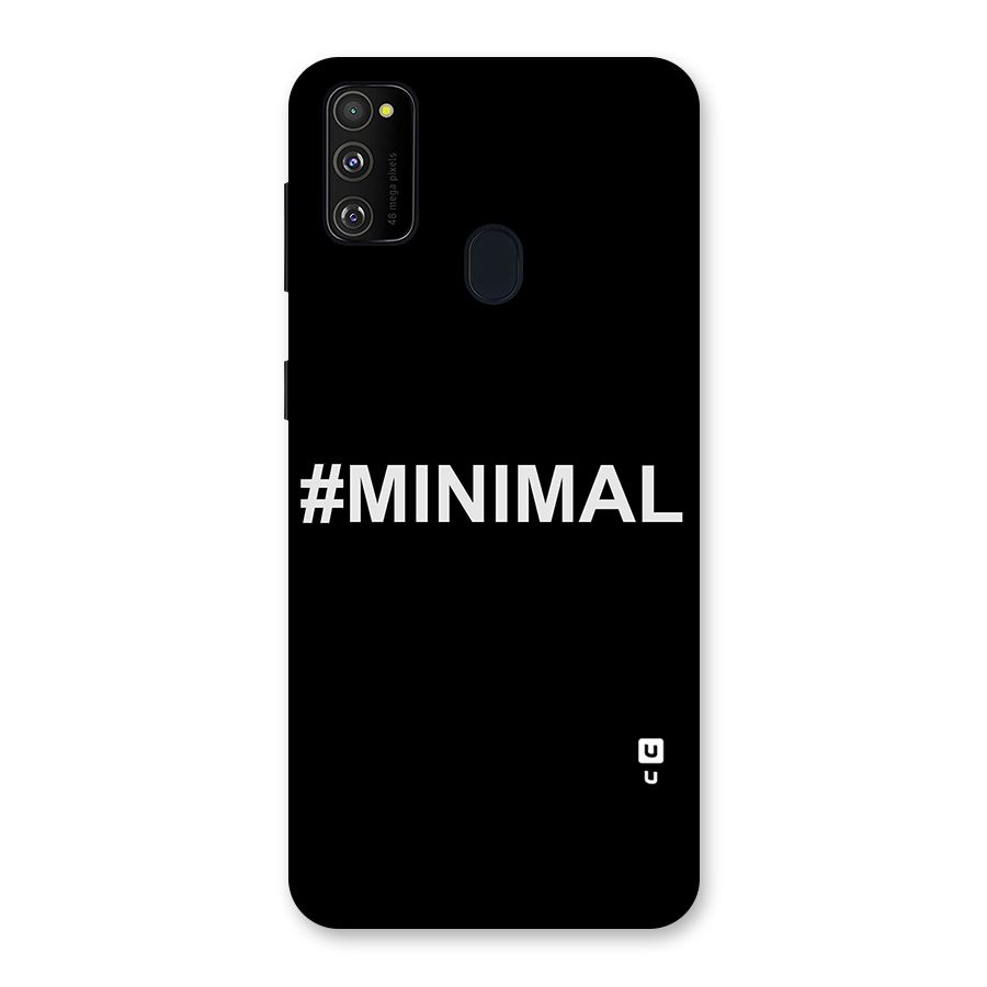 Hashtag Minimal Black Back Case for Galaxy M21