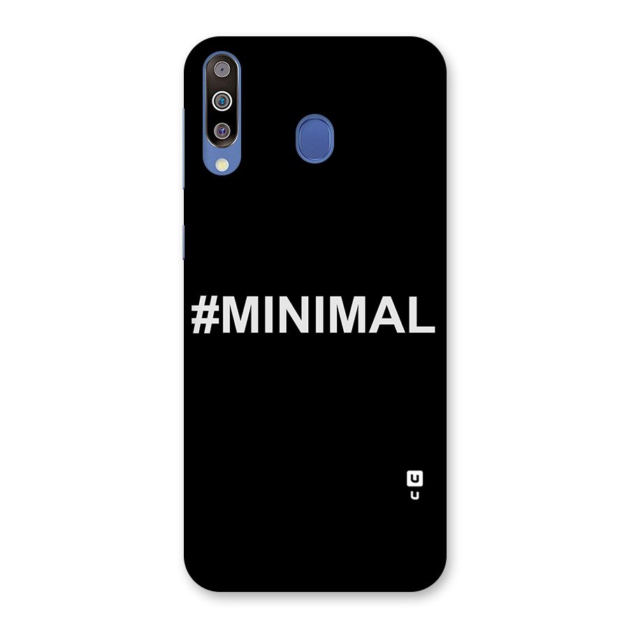 Hashtag Minimal Black Back Case for Galaxy M30