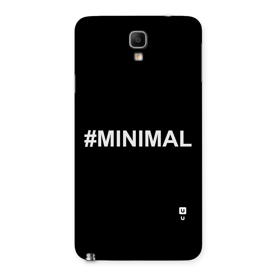 Hashtag Minimal Black Back Case for Galaxy Note 3 Neo
