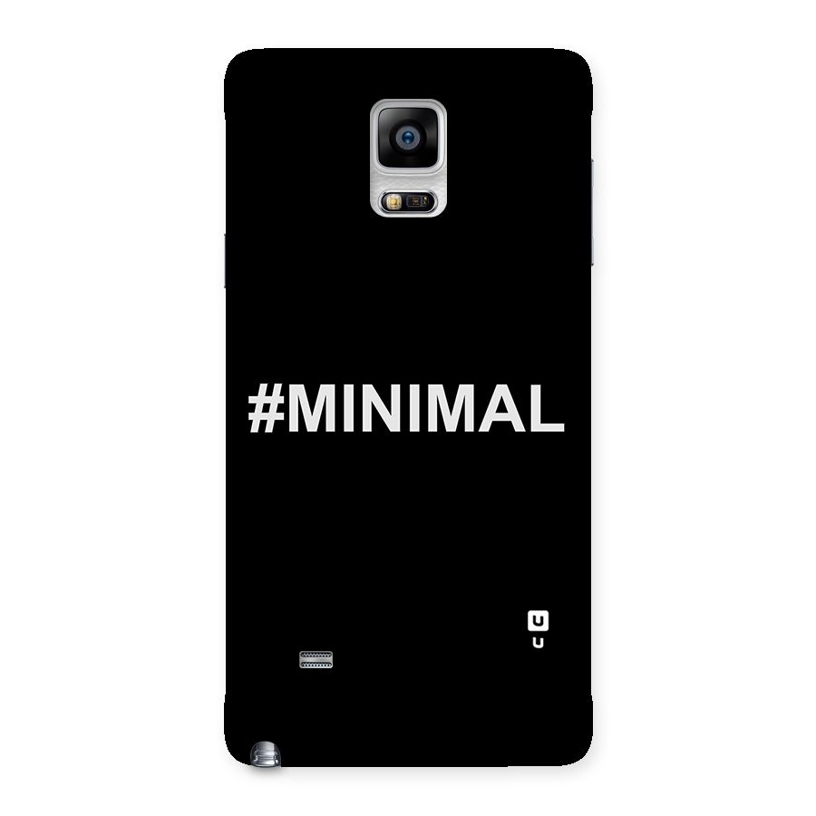 Hashtag Minimal Black Back Case for Galaxy Note 4