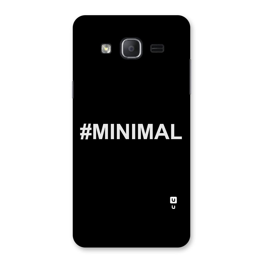 Hashtag Minimal Black Back Case for Galaxy On7 2015