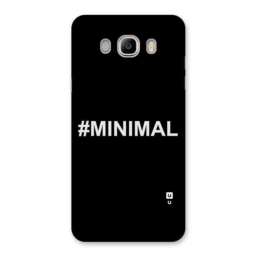 Hashtag Minimal Black Back Case for Galaxy On8