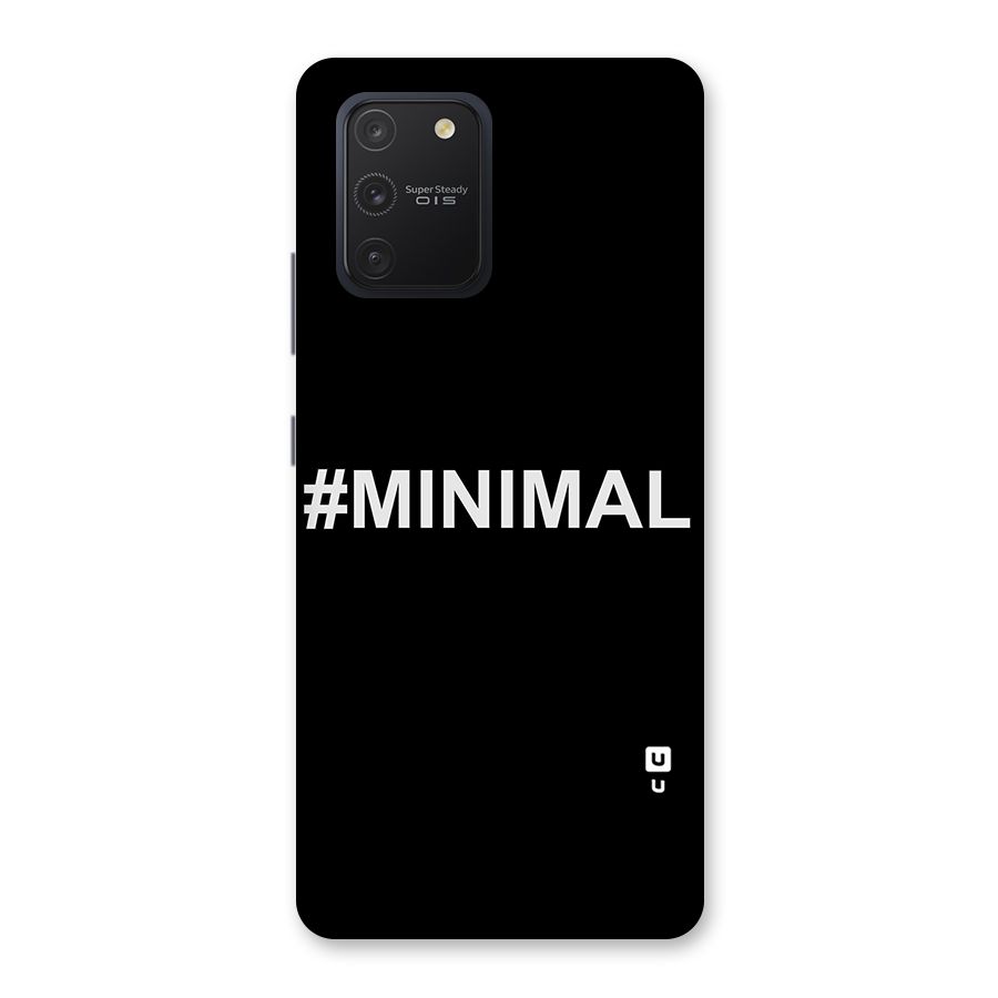 Hashtag Minimal Black Back Case for Galaxy S10 Lite