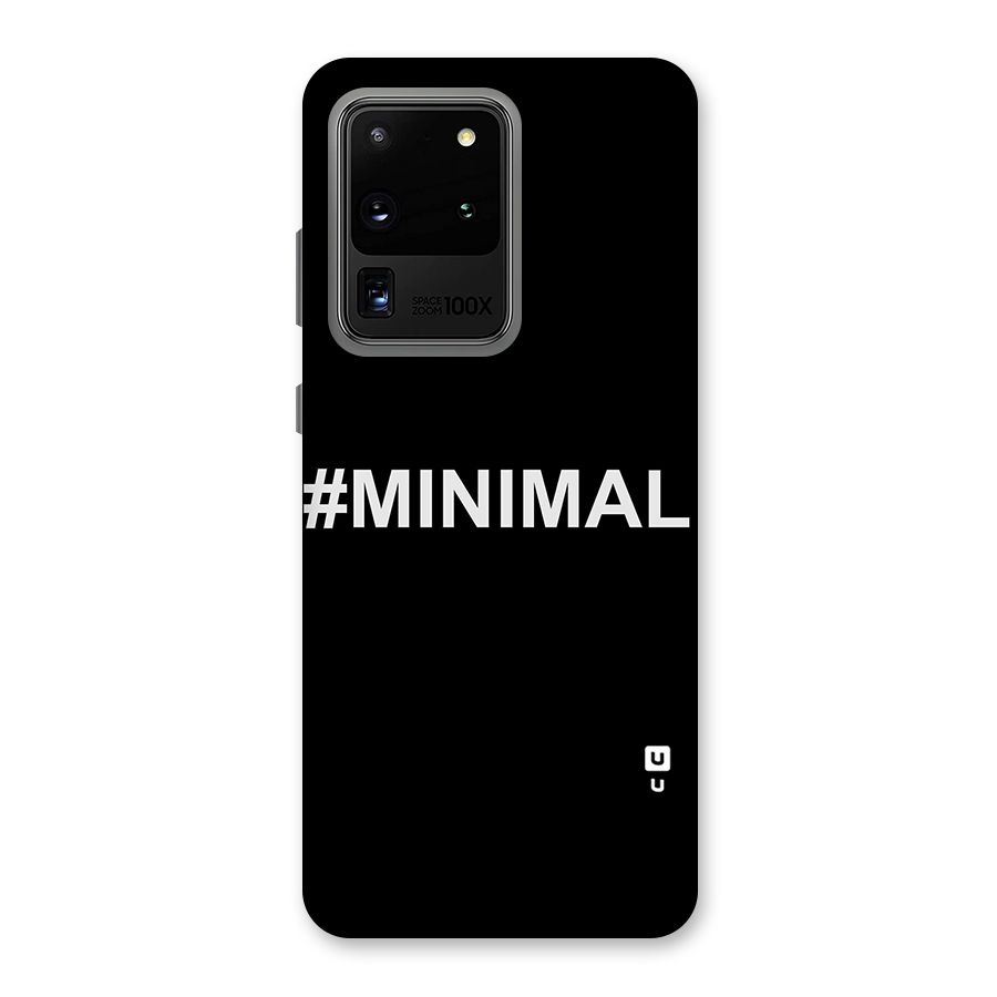Hashtag Minimal Black Back Case for Galaxy S20 Ultra