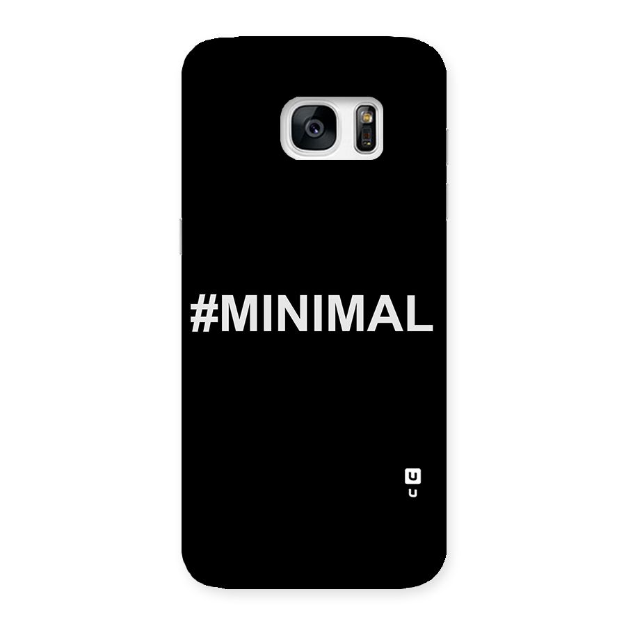Hashtag Minimal Black Back Case for Galaxy S7 Edge