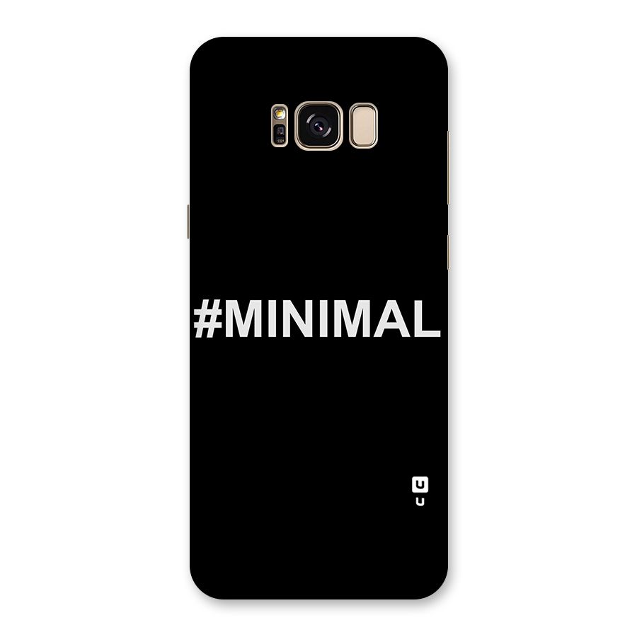 Hashtag Minimal Black Back Case for Galaxy S8 Plus