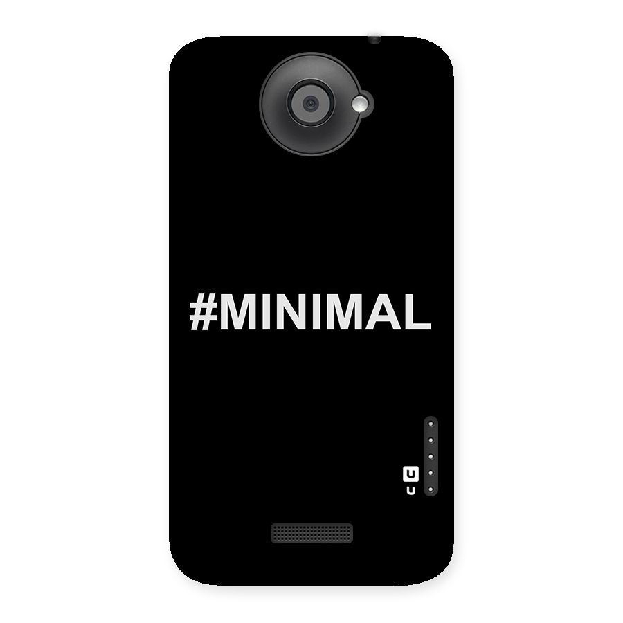 Hashtag Minimal Black Back Case for HTC One X