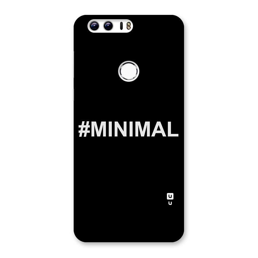Hashtag Minimal Black Back Case for Honor 8