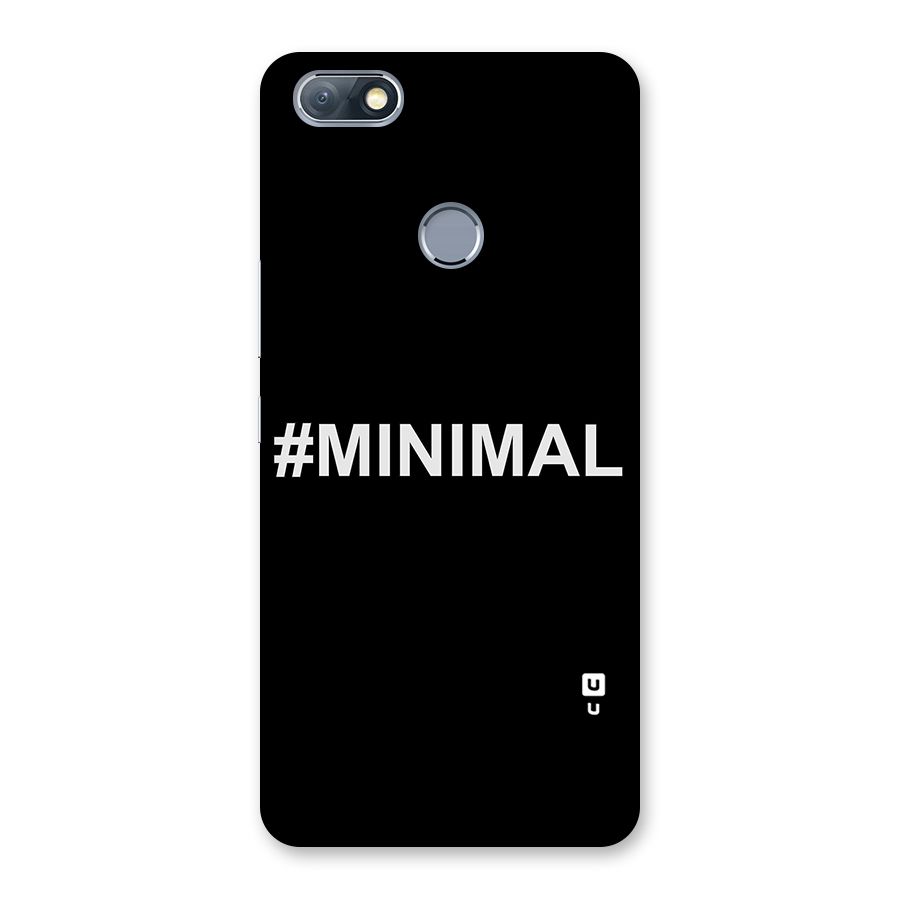 Hashtag Minimal Black Back Case for Infinix Note 5