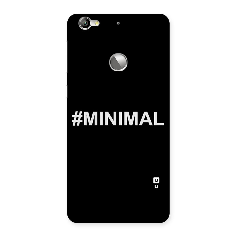 Hashtag Minimal Black Back Case for LeTV Le 1s