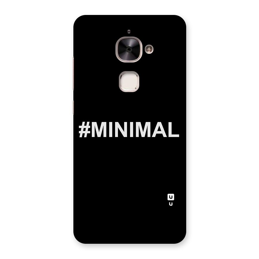 Hashtag Minimal Black Back Case for Le 2