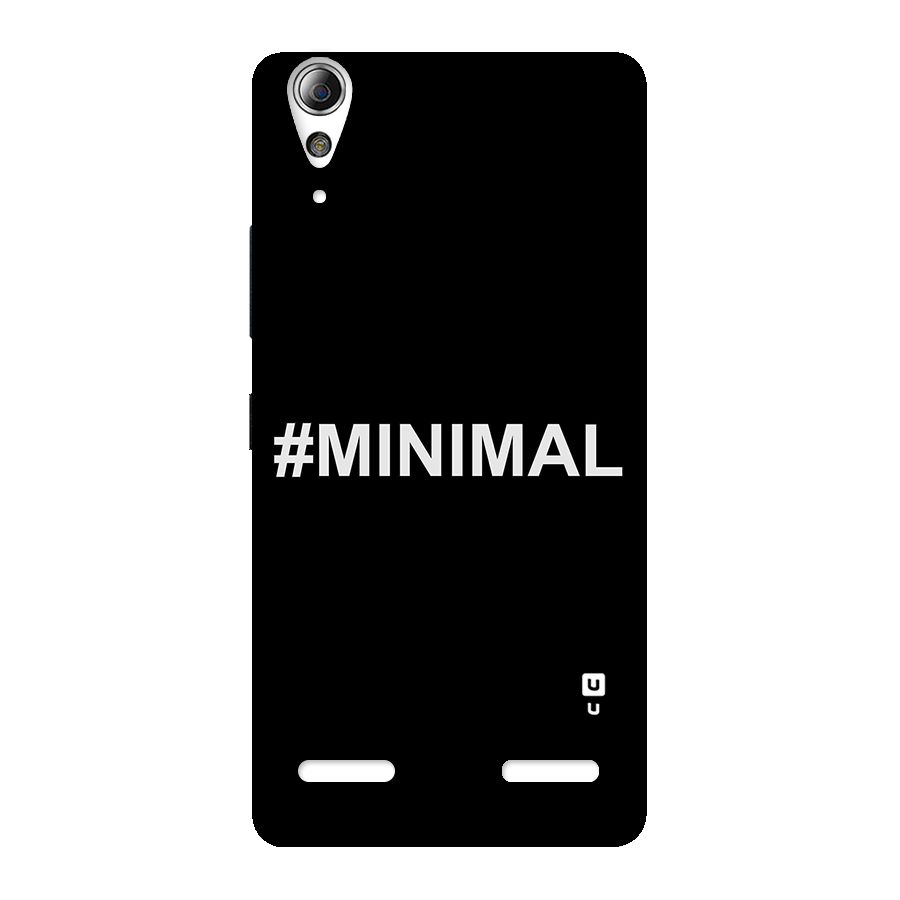 Hashtag Minimal Black Back Case for Lenovo A6000 Plus
